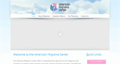 Desktop Screenshot of americanmigrainecenter.com