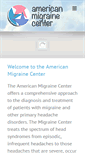 Mobile Screenshot of americanmigrainecenter.com